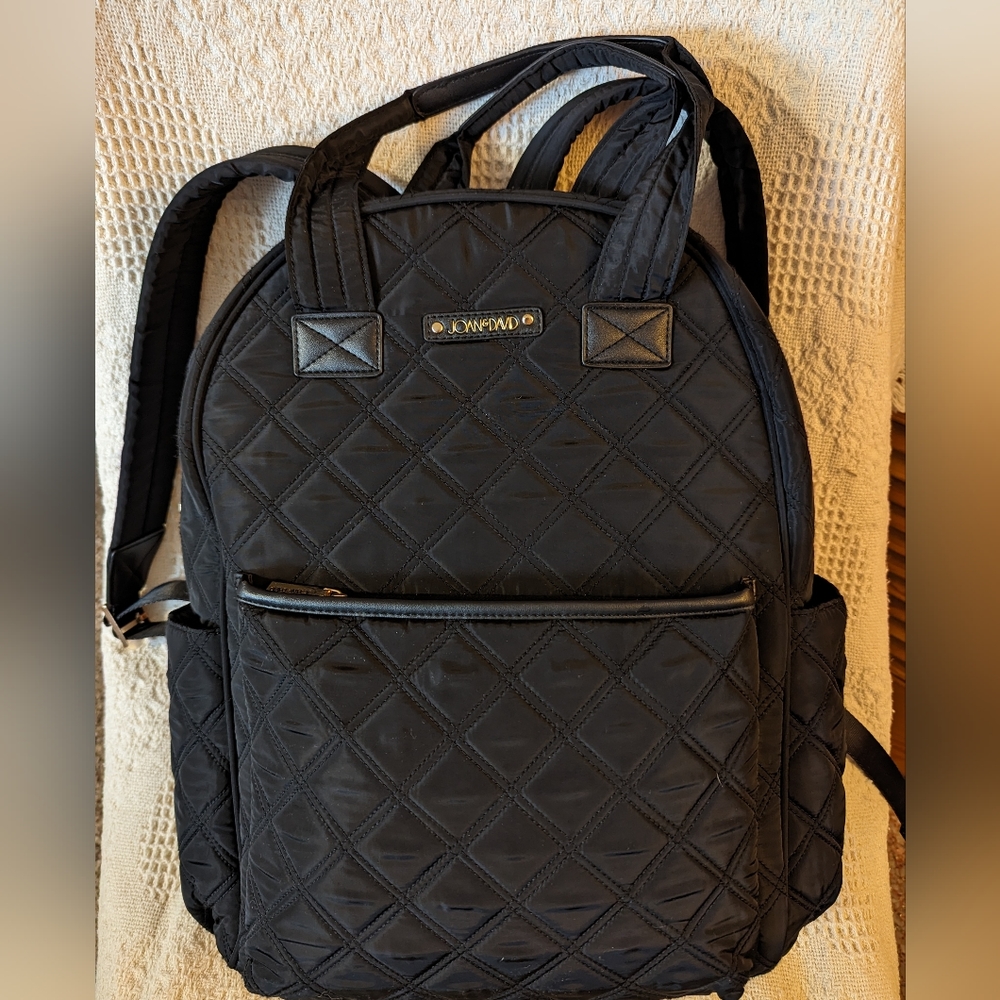 Black travel backpack